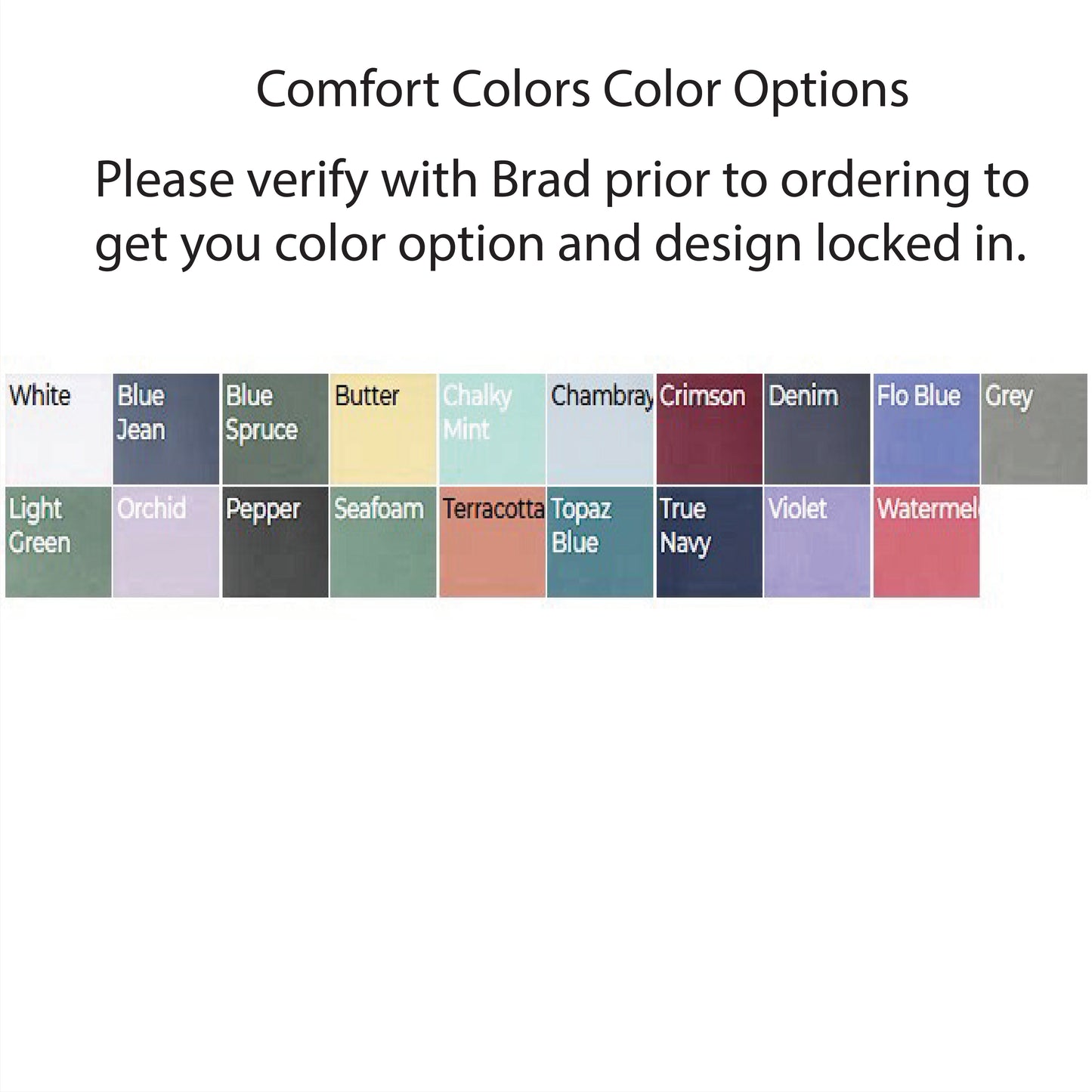 Comfort Color Crewneck Pre-Sale